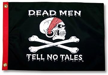 Dead Men Tell No Tales 12"x18" Pirate Flag