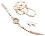 Freshwater Pearl Watch, Necklace and Earrings Set