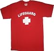 Lifeguard Life Guard Funny Costume T-shirt Red