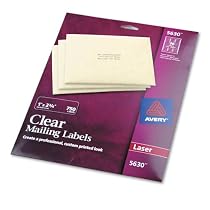 Avery Easy Peel Clear 1 x 2 5/8 Inch Address Labels 750 Count (5630)