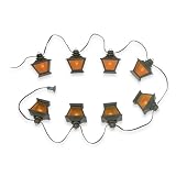 Royce Lighting RL9108/8ORB Outdoor String Lantern Oil Rubbed Bronze with Amber Globes