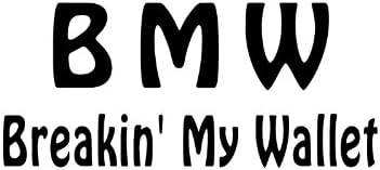 BMW, Vinyl Car Decal, 'White', '10-by-10 inches'