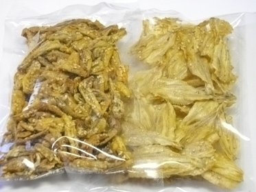 送料無料　お得ないわし珍味セット。いわし骨煎餅４０ｇといわしフライ８０ｇ 【送料無料】