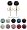 Crystal Stud Earrings by GlitZ JewelZ © - 1/4' (6MM) - Silver 18K Gold plated, looks like real Gold - made with over 70 crystals - bling bling!! Comes packed in a lovely velvet pouch - Choose the colour & size from the menu below