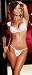  : 1st Fantasies Stretch Lace & Net Bra Top Sleeve Detail, Matching Thong with Back Ruffle Veil (Color Choices)
