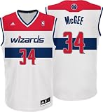 JaVale McGee Jersey: adidas White Replica #34 Washington Wizards Jersey
