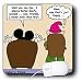 Londons Times Funny Medicine Cartoons - Mickey Goes Goofy - Mouse Pads