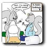 Londons Times Funny Animals Cartoons - Doctor Squirrel MD - Mouse Pads
