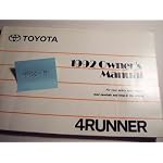 1992 Toyota 4 Runner Owners Manual book cover