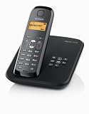 Siemens - Gigaset AS285 - Téléphone sans fil DECT / GAP - Répondeur - Noir