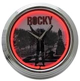 Rocky Balboa Licensed Neon Wall Clock Neon