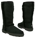New Womens Fur Suede Sunburst Tall Flat Winter Boots 3 - 8