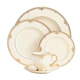 Lenox Republic Gold Banded Ivory China 20-Piece Dinnerware Set, Service for 4