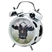 Zeon Wacky Waker Cow Twin Bell Alarm clock with Cow Alarm Sound, Black and White Case, Enamel Finish