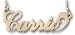 Personalized 14K Gold Carrie 'Sex and the City' Script Any Name Custom Necklace