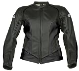 Joe Rocket Trixie Ladies Leather Motorcycle Jacket Black/Black M