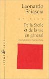 De la Sicile et de la vie en général