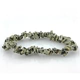 Cute Stretchy Dalmation Jasper Chip Bracelet