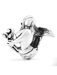 Ohm Sterling Silver Mermaid Bead Charm