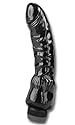 Orion 551872 Black Hammer,  Schwarzer Vibrator. Softes Gleitmaterial. Biegsame 22 cm lang, &Oslash; 3 cm-4 cm. Stufenlos regelbar.