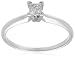 10k Choice of White or Yellow Gold Princess Cut Solitaire Diamond Engagement Ring (1/3 ct, J-K Color, I2-I3 Clarity)
