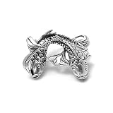 Bling Jewelry Sterling Silver Pisces Zodiac Pendant Fish Sign ( February 19 to March 20 )