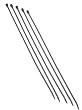 GB 46-315UVB Electrical 14-Inch UVB Cable Ties, Black, 100-Pack