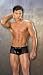 Men's Fishnet and Patent Shorts in Black One Size