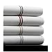 Pinzon 400-Thread-Count 100% Cotton Sateen Hotel Satin Stitch Queen Sheet Set, Bordeaux