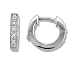14KWG Diamond SecureHoop hoop earrings Earrings