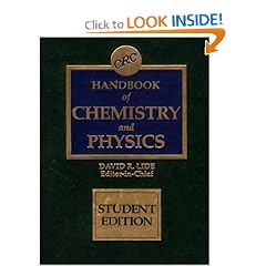 CRC Handbook of Chemistry and Physics: Special Student Edition, 77th Edition