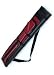2x2 Hard Pool Cue Billiard Stick Carrying Case, Red-Black
