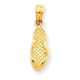 14k Jamaica Flip Flop Sandal Pendant