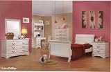 Louis Phillipe Twin Bed/Nightstand/Mirror/Dresser