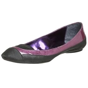 Bronx Ladies Nicolet Patent Trim Ballet Flat
