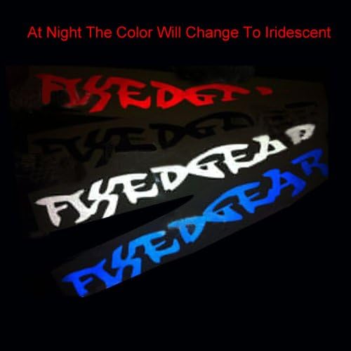 FIXED GEAR Reflective Frame Stick Bicycle Sticker Decals