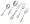 Ginkgo Fleur de Lis Golden Accent 20-Piece Flatware Set, Service for 4