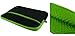 rooCASE Super Bubble Neoprene Sleeve Case Cover for Gateway 11.6-Inch EC5801u Netbook (Black / Neon Green)