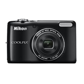 Nikon COOLPIX L26 16.1 MP Digital Camera with 5x Zoom NIKKOR Glass Lens and 3-inch LCD (Black): Camera &amp; Photo