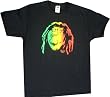 Family Guy Peter Rasta Face Black T-shirt Tee