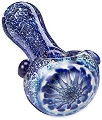 Premium Hand Pipe - Thick Heavyweight - 4.5 Inch 110 Grams - 3D Flower Theme (Random Color)