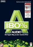 Audio 180 %, 1 CD-ROM Der legale Weg zu den neuesten Hits! Das Internetradio mit Aufnahmeknopf. Für Windows 98 SE/ME/XP SP1 und SP2 Bild