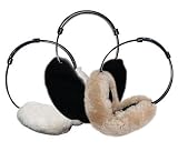 Genuine Sheepskin Earmuff with Adjustable Plastic Head Band for Comfortable Wear