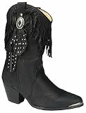 American West Ladies' 10 Inch Studded Fringe Boot