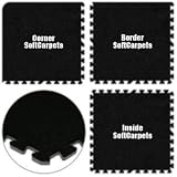 Alessco Black SoftCarpet Interlocking Floor