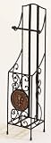 Wrought Iron Toilet Paper Holder With Magzine Rack