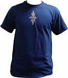 AUTOLOC POWER ACCESSORIES 191266 AutoLoc X Large Short Sleeve Pinstripe T Shirt Style 1 - Navy Blue