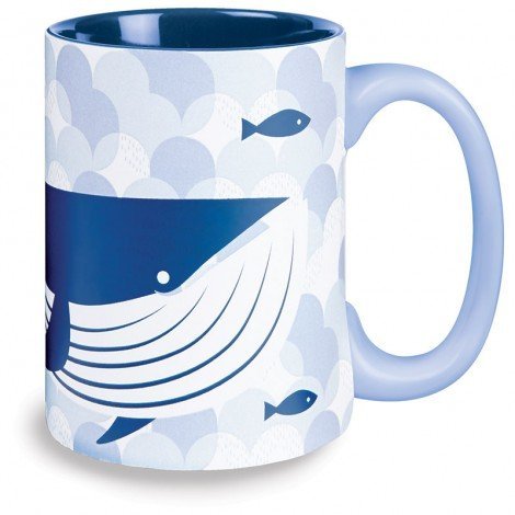 Kitsch'n Glam 16 Oz Mug Whale, Blue
