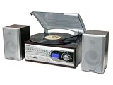 TRANSFER VINYL TO USB CONVERT 4-IN-1 MUSIC CENTRE DARK