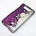 For Motorola Droid Ultra XT1080 Flowers Vine Design Hard Cover Case with ApexGears Stylus Pen (Purple Silver Vine)